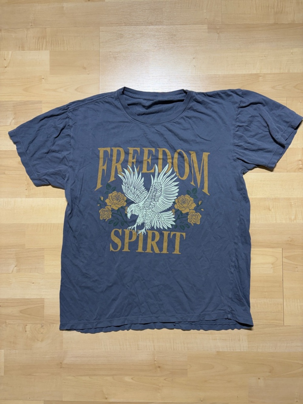 Original Paperbacks Freedom Spirit Graphic Tee - Blue & Gold